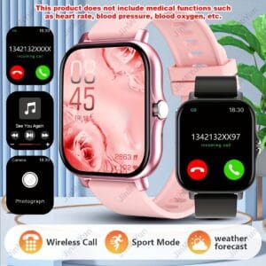 product-fancy-987a1d70-fedc-40c7-a8a3-52c584a0755e 1.83-inch Full-Screen Touch Sports Smartwatch, suitable for men and women, featuring wireless calling/message notifications/ watch faces/multiple sports modes, message reminders, phone answering/dialing, remote photo capture, music playback, activity tracking, and fitness monitoring with seamless connectivity for Android and iPhone devices