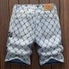 product-fancy-9d37e394-f00d-4fc0-a7b3-c0e381a1da4b Men'S Streetwear Vintage Washed Faux Denim Shorts - Non- Distressed Casual Pants with Zipper Closure, All-Season Everyday & Formal Outfits - Urban Fashion Bottoms for Men, Versatile Clothing, Distressed Look, Quality Stitching, Young Adults, Street Style, Retro Design, Durable Fabric, Young Adults Clothing