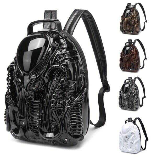 Unique Design Of Creative Personality Backpack, Cyberpunk Shoulder Bag For Both Men And Women.