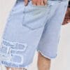 product-fancy-a0688c8b-a9be-4ec4-bede-c4fbf82ae46c Men's Vintage Distressed Jeans Shorts - Non-Stretch Denim Frayed hole Casual Pants, Machine Washable Everyday & Formal Outfits for Men