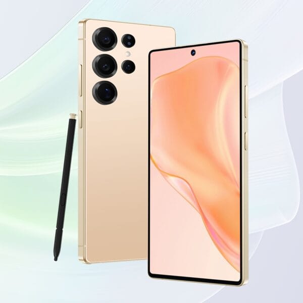 2025 New Unlocked Smartphone with 12GB RAM +512GB ROM, Android 14, 7.3" HD+ Display, Dual SIM, Cellphone with Stylus Pen, 32MP+64MP cameras, Face unlocked, Suitable for Holiday Gifts