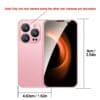 XS18 Pro Mini Smartphone 3, 0" Compact Phone with Face Recognition, 2GB RAM/16GB ROM, 3G Network, Battery, USB-C Charging, Android 9, 0, Pink, Small Phone, Everyday Phone, Sleek Phone, Durable Phone