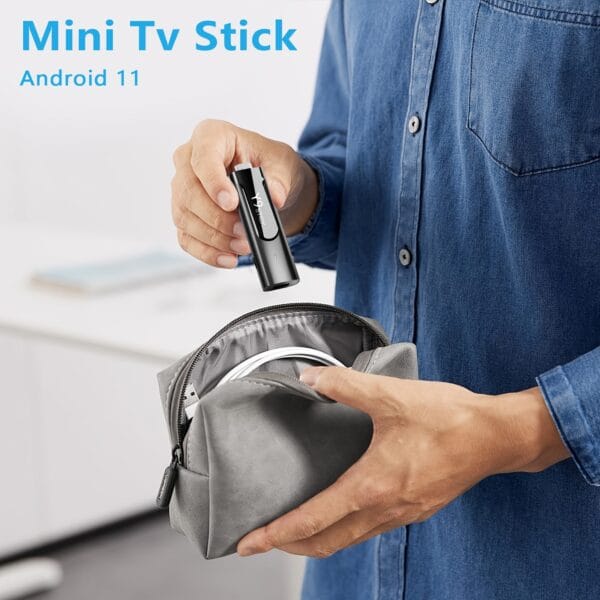 M98-Y9 Compact Portable HD TV Stick - USB-Powered Wireless Smartphone Compatible with Android 13.0, 4K Resolution, Compact Design for Streaming & Entertainment