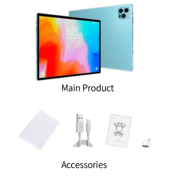 product-fancy-a7dfb205-eaac-477d-ab29-710d4dc57fe7 BDF P37 Version 10.1 Inch Android 11 Tablet Pc Google Play Octa Core Dual Cameras Dual SIM 3G Phone Call Tablets Bluetooth Wifi 4GB+ 64GB ROM