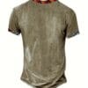 product-fancy-aa522310-1174-4207-9438-5782834545ff European And American Men'S Summer Khaki Ethnic Style Short-Sleeve Casual Shirt, Versatile for Vacations.