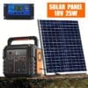Convenient Solar Panel Kit with Clamp, Output 12V/18V/24V, USB 5V Solar Charger, Suitable for Portable Power, Camping, Hiking, Car, Boat, Mobile Phone, Without Battery