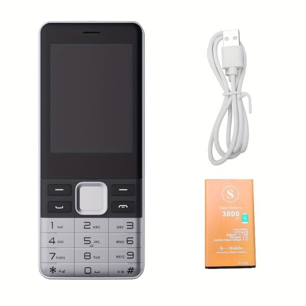 product-fancy-ac9feb9b-c1f8-4152-be01-379ecf70ac20 Cutey S5630pro Senior Phone, 2.8 Inch 2G Classic Cell Phone with FM, MP3, MP4, GPRS Flashlight, 64Mb+64Mb, 3000mAh, 4 SIM, 80000 Pixels, Long Term Standby Button, Blac