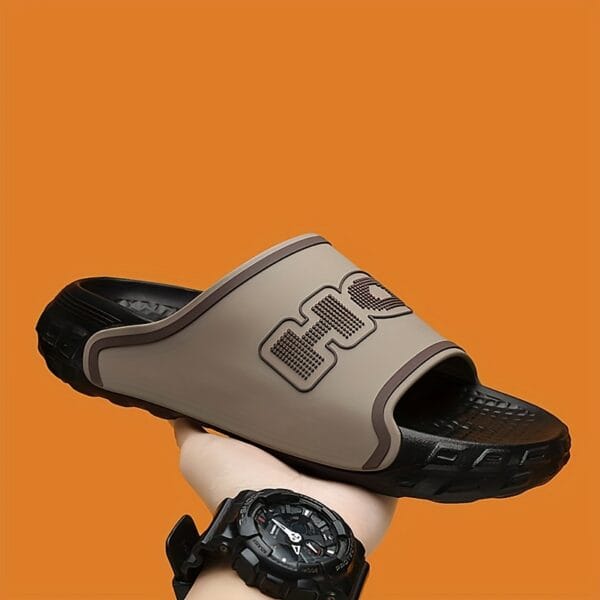 Fashionable And Versatile Men'S Open-Toe Sandals, Suitable for Home And Outdoor Beach Use, Made of Comfortable, Durable, Slip-Resistant, And Wear-Resistant EVA Material, New Style for Summer 2025.Suitable for Men & Women