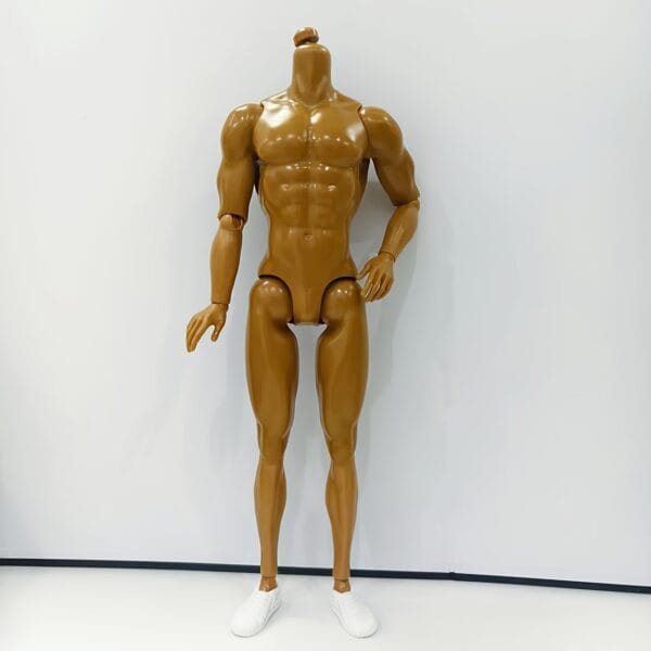 product-fancy-b0acc1f2-175e-43b8-8668-be63f9384a3b 1pc Human Body Model Doll Accessory - Muscular Man. He Has a Clear And Full Chest Muscle Outline, Showcasing The Beauty of Male Strength. The Plain Body Is 31Cm Tall And Available in Three Colors. It Can Be Used As a Figure, Doll, Or Decorative Item; a Birthday Gift Or Present, Doll Shoes