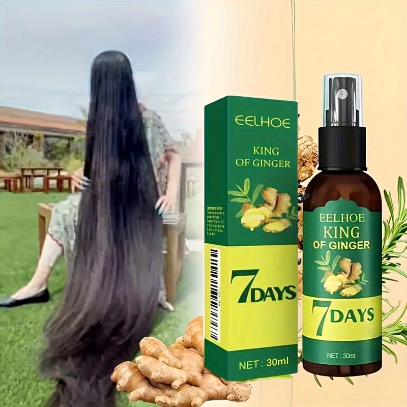 Ginger Hair Spray Strengthens Hair, Nourishes The Scalp with a Massage for Smooth Hair Texture. This Hair Care Spray with Bio Hair Essence Is a Perfect Gift for Valentine'S Day And Mother'S Day, Suitable for Both Men And Women in All Seasons.