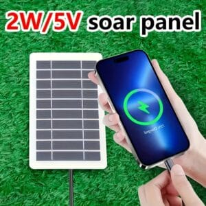 Portable Solar Charging Panel - Outdoor USB Charger with Magnetic Material, Non-Removable Photovoltaic Cells, Suitable for Camping, Travel, Power Bank, Mobile Phones, and Fans - Solar Charger
