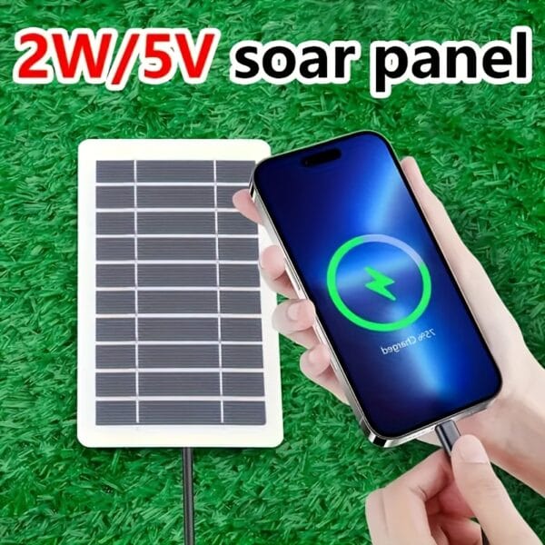 Portable Solar Charging Panel - Outdoor USB Charger with Magnetic Material, Non-Removable Photovoltaic Cells, Suitable for Camping, Travel, Power Bank, Mobile Phones, and Fans - Solar Charger