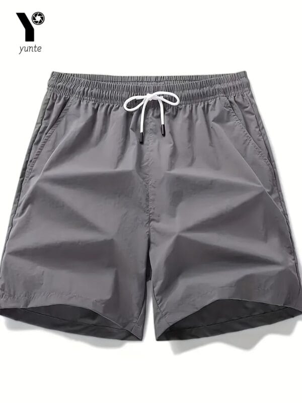 5 Color Pack Black-Gray-Navy-Army Green-Beige Men'S Casual Loose Sports Quick Dry Shorts with Elastic Waistband And Drawstring Fitness Training Shorts Men'S Lightweight Sports Running Shorts with Pockets