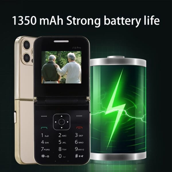 product-fancy-b818a783-1557-4c02-8969-873655323281 The new 2G foldable mobile phone features dual SIM dual standby for calls and text messages, 8-language switching, flashlight function, TF card insertion, portability, and is suitable for travel, school, and as a backup phone