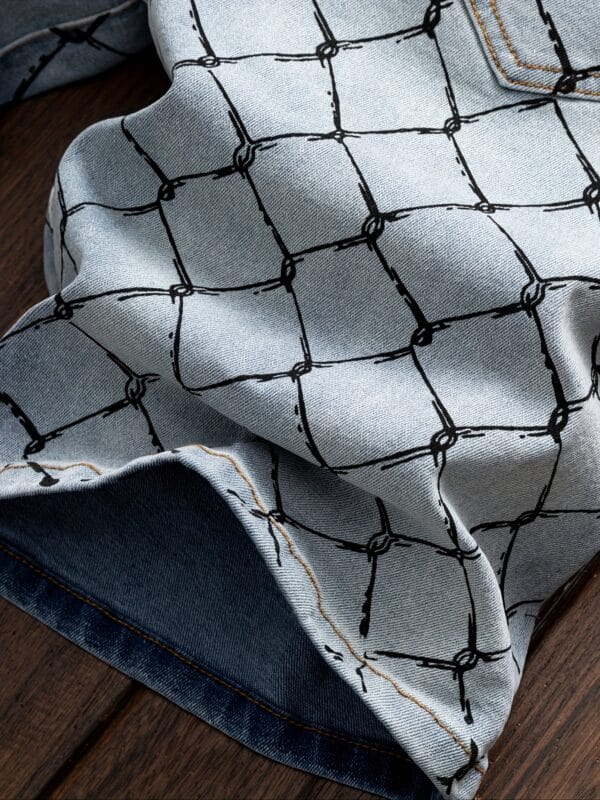 product-fancy-bb2faea1-4a6e-4eea-826d-38902ca09a67 Men'S Streetwear Vintage Washed Faux Denim Shorts - Non- Distressed Casual Pants with Zipper Closure, All-Season Everyday & Formal Outfits - Urban Fashion Bottoms for Men, Versatile Clothing, Distressed Look, Quality Stitching, Young Adults, Street Style, Retro Design, Durable Fabric, Young Adults Clothing