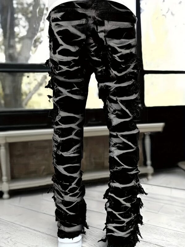 product-fancy-bb732a8e-ebdf-4a53-a2d7-48060d94100e Men's Fashion Creative Tassel Painted Street Style Jeans