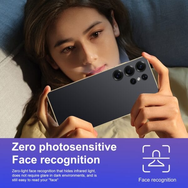 2025 New Unlocked Smartphone with 12GB RAM +512GB ROM, Android 14, 7.3" HD+ Display, Dual SIM, Cellphone with Stylus Pen, 32MP+64MP cameras, Face unlocked, Suitable for Holiday Gifts