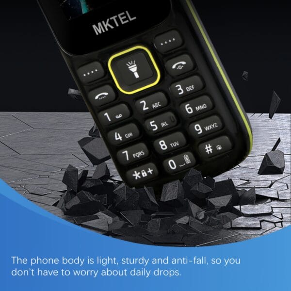 MKTEL B310 feature phone 1.77-inch display 800mAh battery dual-stop FM radio flashlight 0.08 mega camera advanced mobile phone