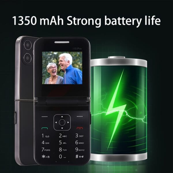 New 2G Foldable Phone Dual SIM Dual Standby, Call, SMS, Music