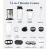 Juice Cup 12pcs Set, 350 Watts, Includes 1 Base, 2 Cutter Heads, 4 Cups of Different Sizes, 2 Cups Rings, 1 Tumbler Lid And Two Regular Cup Lids; Bpa-Free, Press Technology Operation, Suitable for Grinding, Mixing, Juice, Milkshake Making And Ice
