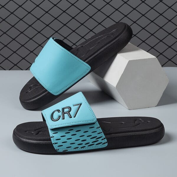 Men's Slip-On Sandals with Adjustable Upper - Quick-Dry Cushioned Footbed, Non-Slip Beach & Gym Slippers - Neon Green Accent - Soft EVA Closed-Toe Shoes for Sports, Pool, Casual Wear - Unisex Design, Sports Footwear, Sporty Slipon, Antislip Sole