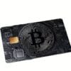 1pc Dark Night Black Bitcoin Credit Card Sticker, Single-Sided Bank Card Skin Protection Decorative Sticker, Suitable for EBT, Transportation, Keys, Credit Cards, Debit Cards, Protect Bank Cards, Etc. - Universal for Four Seasons