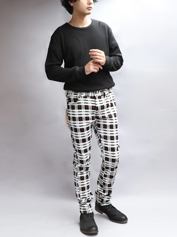 Men'S Slim-Fit Stretch Denim Jeans - Light Blue Mid-Rise Casual Pants with Classic Plaid Pattern, Comfortable & Durable Fabric for Casual Attire, Everyday Jeans | Slim Fit Denim | Stretch Denim