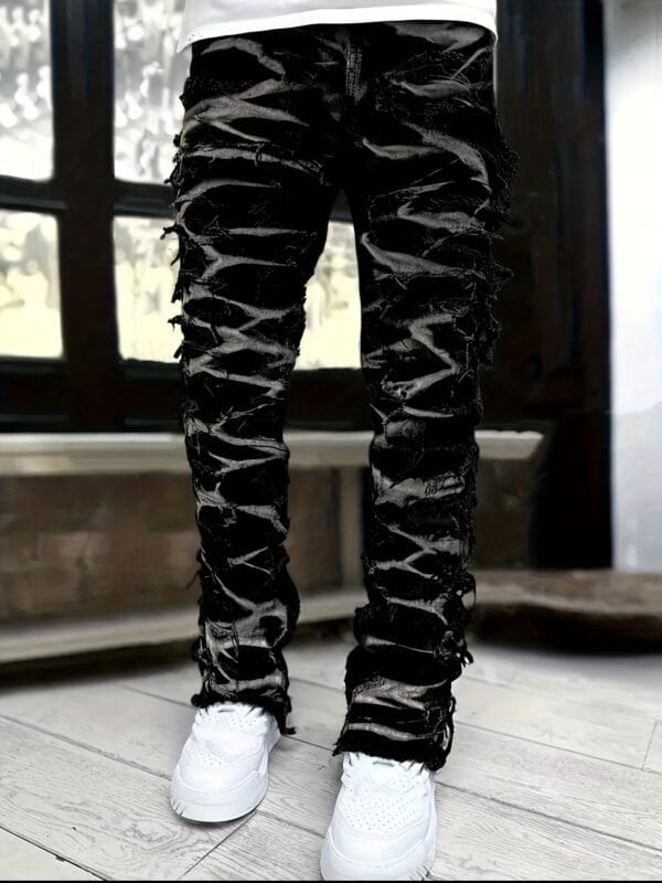 product-fancy-c436963f-bf34-4658-959f-e7717813f1d2 Men's Fashion Creative Tassel Painted Street Style Jeans