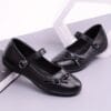 2025 New Flat Single Shoes for Women with Skirt Mary Jane Doudou Shoes Casual Fashion Shallow Mouth Bow