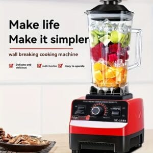 Multi-Functional 12-Speed Manual Juicer Blender with Ice Crusher - Perfect for Home, RV, and Outdoor Use - Ideal for Smoothies, Shakes, and Meal Prep - ABS Material, 110-130V Power Supply, Blender for Kitchen