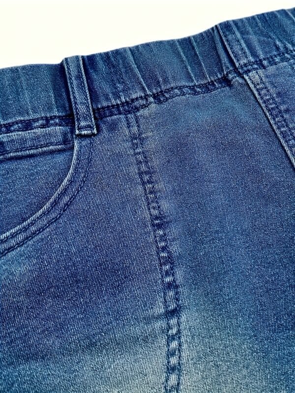 Men'S Casual Denim Shorts - Slim Fit, Mid-Stretch, Washed Blue Jean Style, Perfect for Spring & Fall, Everyday Shorts|Casual Style|Woven Fabric