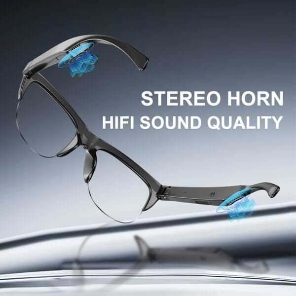 Intelligent Wireless Glasses - Touch Connection, HD Voice Call, HiFi Sound Quality, Remote Photography, Compatible with iPhone/Android, Ideal for Outdoor Activities, Hiking, Fishing, Driving & Beach Travel, Perfect Christmas Gift, Outdoor Activity Gear | Modern Fashion Accessory | Touch Control Feature