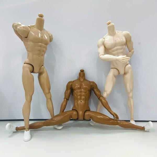 product-fancy-d2c43f12-107b-4122-af9d-eff3d4aab507 1pc Human Body Model Doll Accessory - Muscular Man. He Has a Clear And Full Chest Muscle Outline, Showcasing The Beauty of Male Strength. The Plain Body Is 31Cm Tall And Available in Three Colors. It Can Be Used As a Figure, Doll, Or Decorative Item; a Birthday Gift Or Present, Doll Shoes