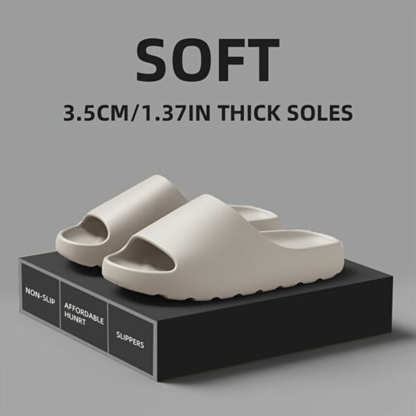 EVA Slides Non-Slip Indoor Sandals for Men and Women, Comfortable Soft Cloud Slippers for Beach, Shower, Outdoor Leisure, Essential for Travel