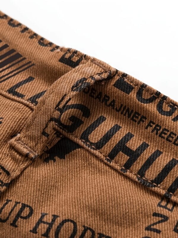 Men's Washed Slim Fit Straight Denim Jeans