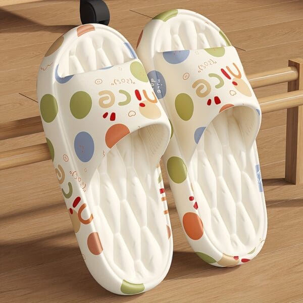 product-fancy-d5ac2433-cec8-4d65-9146-49f1951e7ecb Men'S Large Size Indoor Random Print Casual Slippers, Non-Slip Shower Slip-On Open-Toe Slippers for Outdoor Beach Wear, Couple Slippers