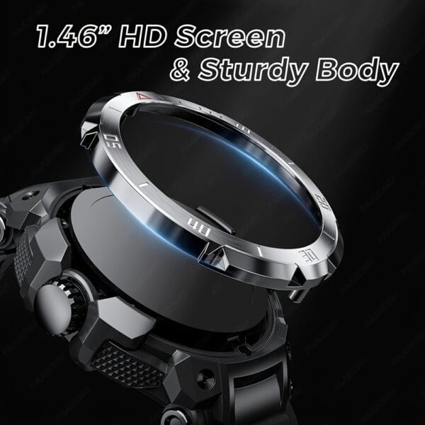 2024 New 3 in 1 Smart Watch with Earbuds, 1.46-inch HD Screen, Call Answering/Speaker, USB Charging, ABS Body, Synthetic Rubber Strap, Wireless, Rechargeable Lithium Battery-Polymer, for iOS & Android, Long Time Standby, Sports Fitness Tracker, IPX7, Call Answering Function, Wireless Calls, IPX8 Rating, Smart Watch for Android Phone