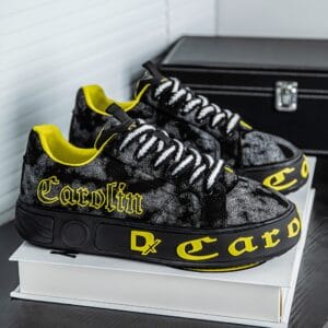 BJ888 Men'S Streetwear Skate Shoes - Low-Top Canvas Sneakers with Breathable Fabric Lining & Durable PVC Sole, Green Camo Design for Casual, Outdoor, Daily Wear, Skateboarding Shoes, Outdoor Footwear, Sporty Look, Fabric Lined Interior