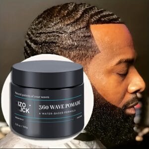 NIZORICK 360 Wave Pomade for Men and Women - Deep Moisturizing Hair Wax for Normal Hair Types - Water-Based Formula for Perfect Waves, 150g