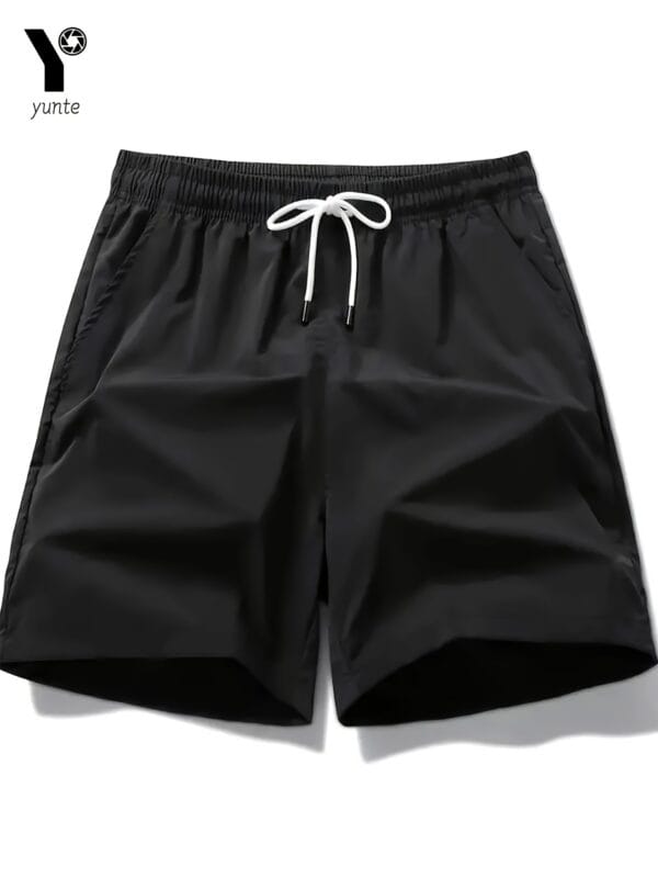 5 Color Pack Black-Gray-Navy-Army Green-Beige Men'S Casual Loose Sports Quick Dry Shorts with Elastic Waistband And Drawstring Fitness Training Shorts Men'S Lightweight Sports Running Shorts with Pockets