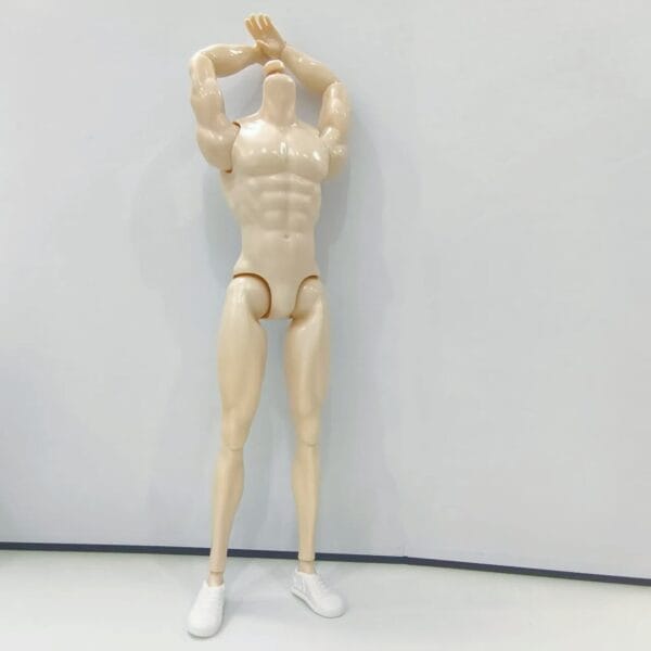 product-fancy-de9a721a-7b2f-4240-a944-9b4f8e676b17 1pc Human Body Model Doll Accessory - Muscular Man. He Has a Clear And Full Chest Muscle Outline, Showcasing The Beauty of Male Strength. The Plain Body Is 31Cm Tall And Available in Three Colors. It Can Be Used As a Figure, Doll, Or Decorative Item; a Birthday Gift Or Present, Doll Shoes