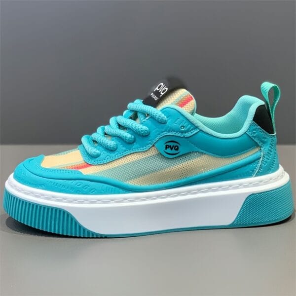 product-fancy-e1441d25-7c00-44c2-bfda-2304ba731f76 Men'S Low-Top Casual Sneakers - White with Colorful Stripes, Breathable Fabric Lining & Cushioned PVC Sole, Comfortable Round Toe for All-Season Outdoor, Daily Wear & Light Sports, Stylish Sporty Design, Laceup Shoes, Durable Footwear