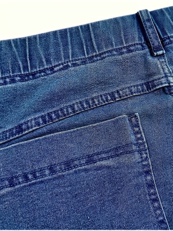 Men'S Casual Denim Shorts - Slim Fit, Mid-Stretch, Washed Blue Jean Style, Perfect for Spring & Fall, Everyday Shorts|Casual Style|Woven Fabric