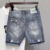 product-fancy-e47ce208-ba08-4a7f-a8f5-1cb329149d57 Men's Vintage Distressed Jeans-Style Casual Shorts - Non-Stretchy Mid-Length Pants with Knee-Ripping, Machine Washable Everyday & Formal Outfits for Denim-Look without Full Jeans Commitment