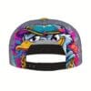 Unisex Adjustable Snapback Baseball Cap - Vibrant Graffiti Cartoon Duck Street Art Design, Lightweight 100% Polyester, Machine Washable, Flat Brim Trucker Hat for Men & Women, Perfect Gift for Father's Day, Mother's Day, Beach & Casual Wear