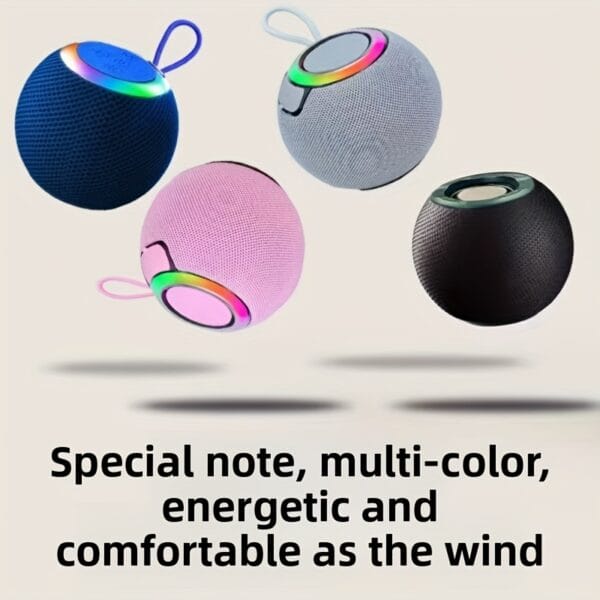 Wireless portable speaker, stereo sound and bass boost, direct pairing with deep bass, supports Android/iOS/tablets, long-lasting battery, suitable for home/outdoor/party/disco/music player, colorful lighting effects, Valentine's Day gift for boyfriend