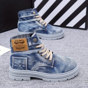 product-fancy-e74d8f3d-3d23-44e0-a6f3-244800992edf Men's Vintage American-Style Chunky Sole Western Work Boots for Fall/Winter 2025 - Distressed Design