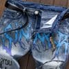 product-fancy-e7cd8f43-01ed-4e6e-9545-dbfbcd0696a6 Men's Punk Jeans - Skinny fit Stretch Blue jeans with, Zipper Closure, Machine Washable - for Concerts, Nightclubs, Streetwear - Edgy Gothic Punk Rock Look