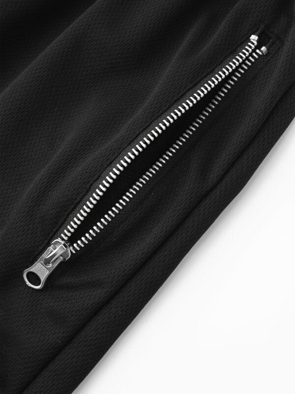 4pcs Men's Casual Athletic Shorts with Zipper Pockets - Breathable Polyester, Elastic Waistband, Multi-Color Basketball & Sports Wear, Machine Washable