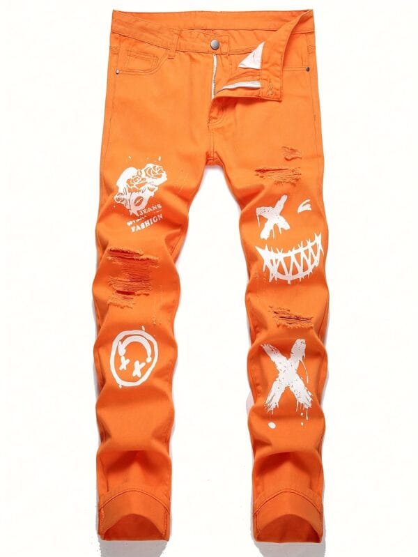 Men's Classic Cotton Jeans - Casual, Non-Stretch Denim with Pockets, Machine Washable - Perfect for Summer